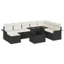 Set de Sofá de Jardín de 9 Piezas con Almohadas Negro Poliratán | Foro24.es | Tu tienda online para hogar, jardín y más Foro24.es