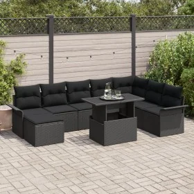 Conjunto de Sofá de Jardín de 9 Piezas con