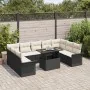 Conjunto de Sofás de Jardín de 10 Piezas con Cojines Poliratán Negro | Foro24.es | Tu tienda online para hogar, jardín y más Foro24.es