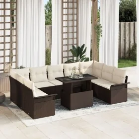 Conjunto de Sofá de Jardín de 10 Piezas con