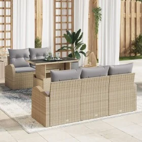 Conjunto de Sofás de Jardín de 6 piezas con