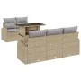 Conjunto de Sofás de Jardín de 6 piezas con Cojines Beige Ratán Sintético von , Outdoor-Sofas - Ref: Foro24-3348556, Preis: 4...