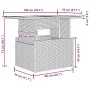 Conjunto de Sofá de Jardín de 6 Piezas con Cojines de Ratan Poliéster Gris Claro by , Outdoor sofas - Ref: Foro24-3348558, Pr...