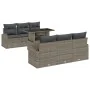 Set de Sofá de Jardín 7 Piezas Marrón, Gris | Foro24.es | Tu tienda online para hogar, jardín y más Foro24.es
