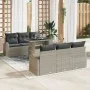 Conjunto de Sofá de Jardín de 7 piezas con Cojines Gris Claro Poliratán by , Outdoor sofas - Ref: Foro24-3348568, Price: 565,...