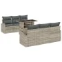 Conjunto de Sofá de Jardín de 7 piezas con Cojines Gris Claro Poliratán by , Outdoor sofas - Ref: Foro24-3348568, Price: 565,...