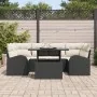 Conjunto de Sofá de Jardín de 7 Piezas con Cojines Ratán Poli Negro | Foro24.es | Tu tienda online para hogar, jardín y más Foro24.es