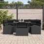 Conjunto de Sofá de Jardín de 7 Piezas con Cojines Negro de Poliratán by , Outdoor sofas - Ref: Foro24-3348579, Price: 510,44...