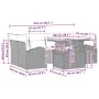 Conjunto de Sofá de Jardín de 7 Piezas con Cojines Negro de Poliratán by , Outdoor sofas - Ref: Foro24-3348579, Price: 510,44...