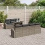 Juego de Sofá de Jardín de 8 Piezas con Cojines Gris Ratán Polimérico | Foro24.es | Tu tienda online para hogar, jardín y más Foro24.es