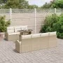Juego de Sofá de Jardín de 8 Piezas con Cojines Beige de Ratán Polimérico | Foro24.es | Tu tienda online para hogar, jardín y más Foro24.es