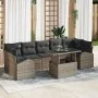 Conjunto Sofá Jardín 8 Piezas con Cojines Gris Ratán by , Outdoor sofas - Ref: Foro24-3348595, Price: 546,00 €, Discount: %