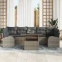 Conjunto Sofá Jardín 8 Piezas con Cojines Gris Ratán by , Outdoor sofas - Ref: Foro24-3348595, Price: 546,00 €, Discount: %