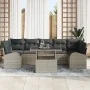 Juego de Sofá de Jardín de 8 Piezas con Cojines Gris Claro de Ratán by , Outdoor sofas - Ref: Foro24-3348598, Price: 637,48 €...
