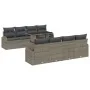 Conjunto de Sofás de Jardín de 9 Piezas con Cojines Gris de Ratán Polimérico | Foro24.es | Tu tienda online para hogar, jardín y más Foro24.es