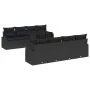 Set de Sofá de Jardín de 9 Piezas con Cojines Ratán Negro von , Outdoor-Sofas - Ref: Foro24-3348609, Preis: 641,99 €, Rabatt: %