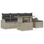 Juego de Sofá de Jardín de 6 Piezas con Cojines en Poliratán Gris Claro by , Outdoor sofas - Ref: Foro24-3348628, Price: 444,...