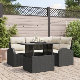 Conjunto de Sofá de Jardín de 5 Piezas con