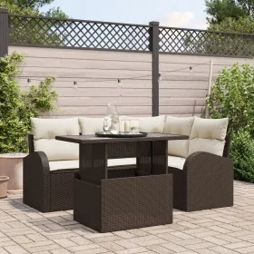 Conjunto de Sofá de Jardín de 5 Piezas con