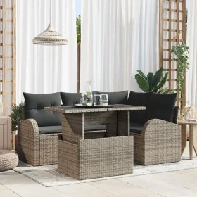 Set de Sofá de Jardín de 5 Piezas con Cojines