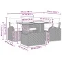 Juego de Sofá de Jardín de 5 Piezas con Cojines, Negro de Poliratán by , Outdoor sofas - Ref: Foro24-3348639, Price: 400,72 €...
