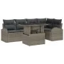 Juego de Sofá de Jardín de 6 Piezas con Cojines Gris Rattan Polímero by , Outdoor sofas - Ref: Foro24-3348645, Price: 428,39 ...