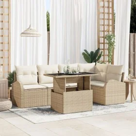 Conjunto de Sofá de Jardín de 6 Piezas con