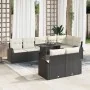 Conjunto de Sofá de Jardín de 9 Piezas con Cojines Negro Ratán Polivinílico | Foro24.es | Tu tienda online para hogar, jardín y más Foro24.es