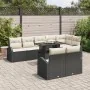 Conjunto de Sofá de Jardín de 9 Piezas con Cojines Negro Ratán Polivinílico | Foro24.es | Tu tienda online para hogar, jardín y más Foro24.es