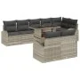 Juego de Sofá de Jardín de 9 Piezas con Cojines de Ratán Poli Gris Claro by , Outdoor sofas - Ref: Foro24-3348668, Price: 713...
