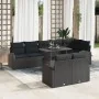 Conjunto de Sofá de Jardín de 9 Piezas con Cojines Negro Ratan Poligonal von , Outdoor-Sofas - Ref: Foro24-3348669, Preis: 67...