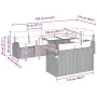 Conjunto de Sofá de Jardín de 9 Piezas con Cojines Negro Ratan Poligonal von , Outdoor-Sofas - Ref: Foro24-3348669, Preis: 67...