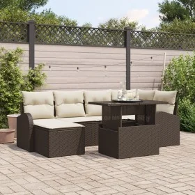 Conjunto de Sofás de Jardín de 7 Piezas con