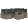 Conjunto de Sofás de Jardín de 7 Piezas con Cojines Gris Ratán Poliéster by , Outdoor sofas - Ref: Foro24-3348675, Price: 461...