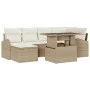 Juego de Sofá de Jardín de 7 Piezas con Cojines Beige | Foro24.es | Tu tienda online para hogar, jardín y más Foro24.es