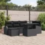 Juego de Sofá de Jardín de 7 Piezas con Cojines Poliratán Negro by , Outdoor sofas - Ref: Foro24-3348679, Price: 492,43 €, Di...