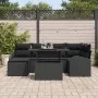 Juego de Sofá de Jardín de 7 Piezas con Cojines Poliratán Negro by , Outdoor sofas - Ref: Foro24-3348679, Price: 492,43 €, Di...