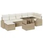 Conjunto de Sofás de Jardín de 8 Piezas con Cojines Beige de Rattan Poliéster | Foro24.es | Tu tienda online para hogar, jardín y más Foro24.es