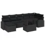 Juego de sofá de jardín de 8 piezas con almohadas, negro, ratán sintético by , Outdoor sofas - Ref: Foro24-3348689, Price: 55...