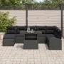 Conjunto de Sofá de Jardín de 9 Piezas con Cojines Negro de Ratán Polivinílico by , Outdoor sofas - Ref: Foro24-3348699, Pric...