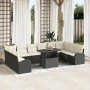 Conjunto de Sofás de Jardín de 11 Piezas Negro de Poliratán | Foro24.es | Tu tienda online para hogar, jardín y más Foro24.es