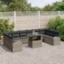 Juego de Sofá de Jardín de 11 Piezas con Cojines Gris Poliratán by , Outdoor sofas - Ref: Foro24-3348715, Price: 697,18 €, Di...