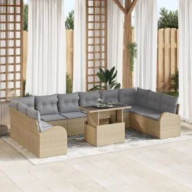 Conjunto de Sofás de Jardín de 11 Piezas con