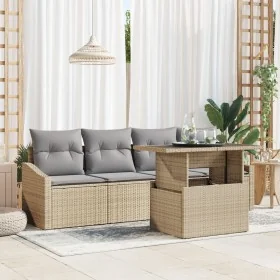 Juego de Sofá de Jardín de 5 Piezas con Cojines Beige Poliratán von , Outdoor-Sofas - Ref: Foro24-3348906, Preis: 367,15 €, R...