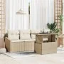 Juego de sofá de jardín de 5 piezas con cojines beige ratán sintético by , Outdoor sofas - Ref: Foro24-3348907, Price: 383,57...
