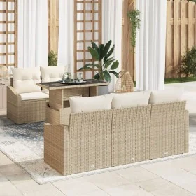 Conjunto de Sofás de Jardín de 6 Piezas con