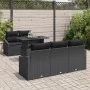 Juego de Sofás de Jardín de 6 Piezas con Cojines Negro Poliratán | Foro24.es | Tu tienda online para hogar, jardín y más Foro24.es