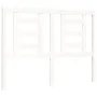 Estructura de cama con cabecero madera maciza blanco 140x200 cm de vidaXL, Camas y somieres - Ref: Foro24-3194702, Precio: 13...