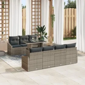 Conjunto de Sofá de Jardín de 8 Piezas con