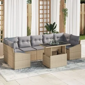 Conjunto de Sofás de Jardín de 8 Piezas Con Cojines Beige Ratán by , Outdoor sofas - Ref: Foro24-3348956, Price: 578,91 €, Di...